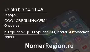 Кто звонил с 4017741145 - регион и оператор